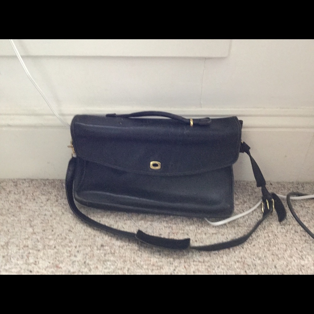 Vintage Leather Coach brief case